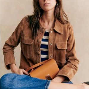 Sézane Fiona Suede Jacket 36